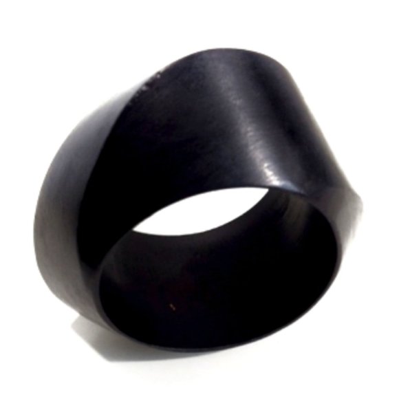 Monies Jewelry - Vintage Designer Monies Modernist Wood Bangle